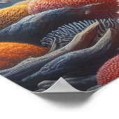 Poster Requin Majestic Parmi Le Corail (Coin)