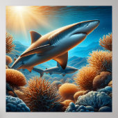Poster Requin Majestic : Sous les vagues de l'océan (Devant)