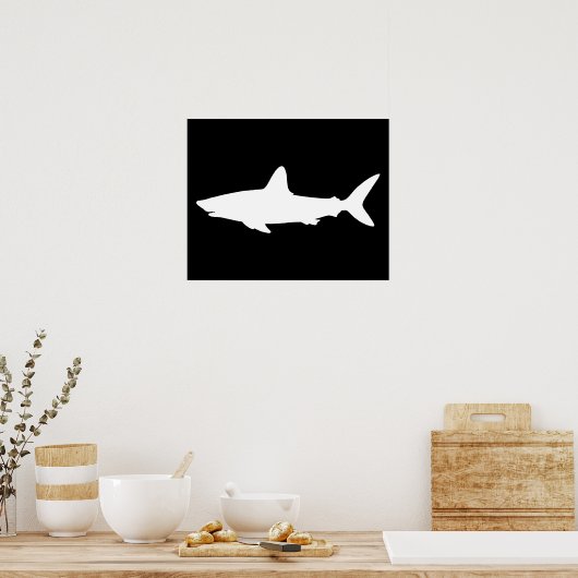 Poster Requin nageant (Cuisine)