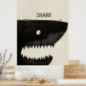 Poster Requin noir (Cuisine)