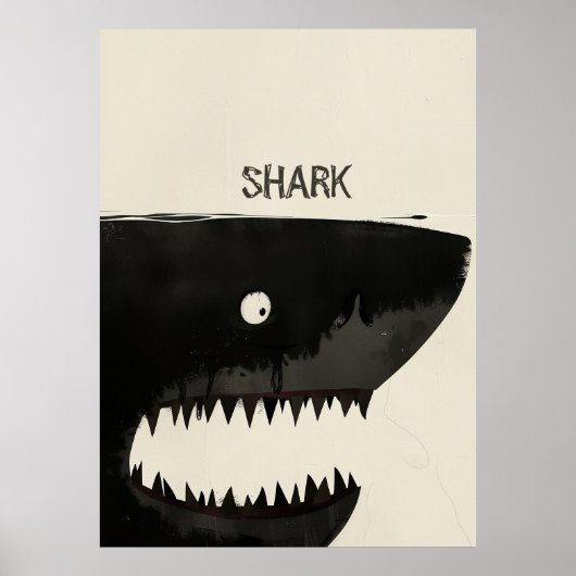 Poster Requin noir (Devant)