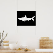 Poster Requin qui Nage (Cuisine)