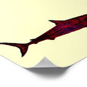 Poster Requin sauvage pour murs (Coin)