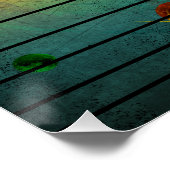 Poster Requin spatial Vintage amusant (Coin)