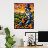 Poster Requin super, Jambe d'or (Bureau à domicile)