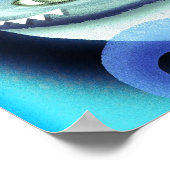 Poster Requin surf Tourbillonnant (Coin)