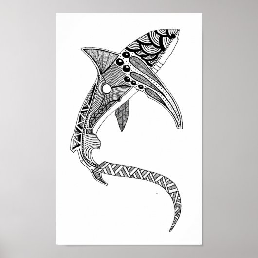 Poster Requin thresher (Devant)