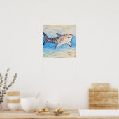 Poster Requin Tigre (Cuisine)