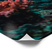 Poster Requin tropical à faible profondeur (Coin)