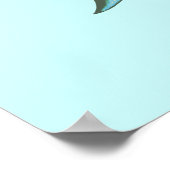 Poster requins nageant en cercles (Coin)