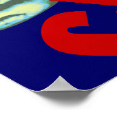 Poster requins, prudence, dangereux (Coin)