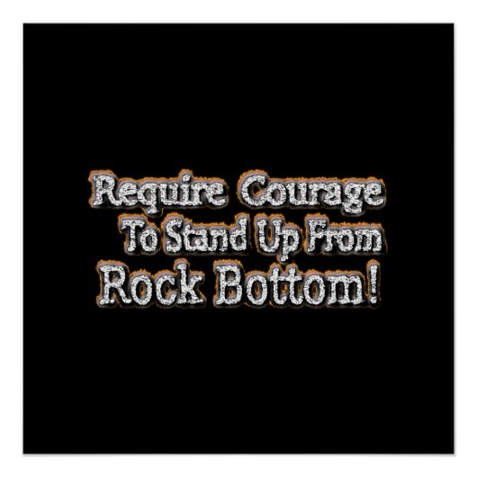 Poster "Require Courage" Joli Design. Commandez dès maint (Devant)