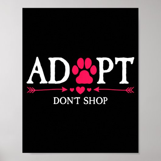 Poster Rescued Is My Favorite Breed Adopt Don't Shop Dog  (Devant)