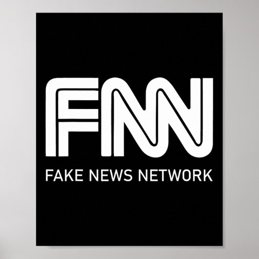 Poster Réseau de fausses informations Fnn de Trump  (Devant)
