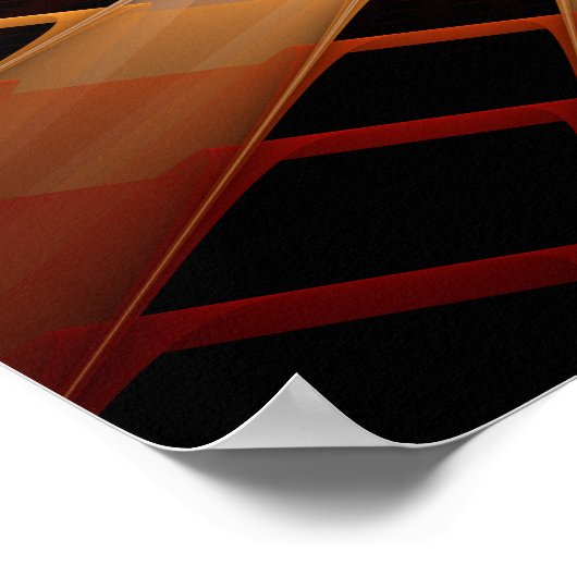 Poster Réseau d'Imaginaires 3D Conception graphique fract (Coin)