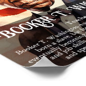 Poster Réservateur T Washington Noir Histoire Mois Classe (Coin)