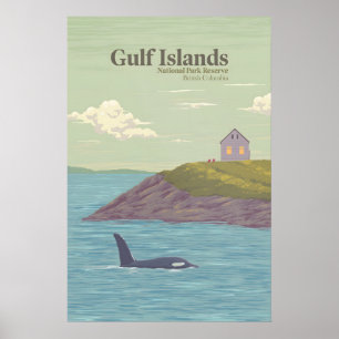 Poster Réserve de parc national des Îles-Gulf Canada Voya