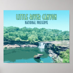 Poster Réserve nationale de Little River Canyon Alabama