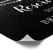 Poster Réservé pour l'affiche des lumières à cordes de la (Coin)