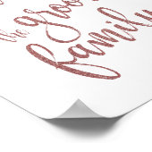 Poster Réservé pour le panneau de Parties scintillant or (Coin)