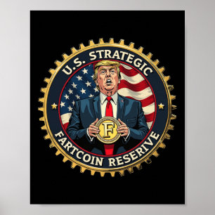 Poster Réserve stratégique de pièces de pet U.s. de Trump