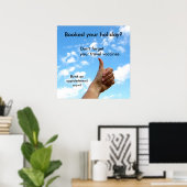 Poster - Réservé vos vacances ? (Bureau à domicile)