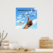 Poster - Réservé vos vacances ? (Cuisine)