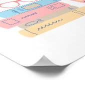 Poster Réserver Nerd Girl Retro Design (Coin)