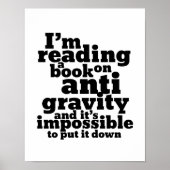Poster Réserver sur Anti Gravity Funky Science Geek Puns (Devant)