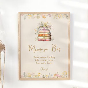 Poster Réserver Thème Fleur sauvage Fête des mariées Mimo