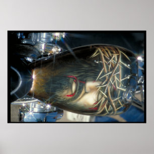 Poster Réservoir de carburant peint par coutume - le