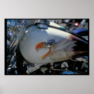 Poster Réservoir de carburant peint par coutume - le