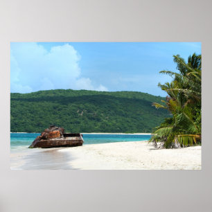 Poster Réservoir de plage de Porto Rico