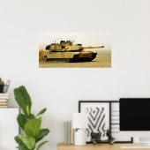 Poster Réservoir M1A1 Abrams (Bureau à domicile)