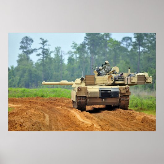 Poster Réservoir M1A1 Abrams (Devant)