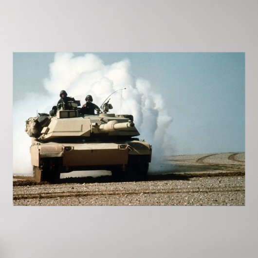 Poster Réservoir M1A1 Abrams (Devant)