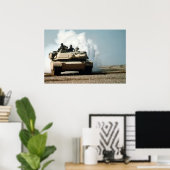 Poster Réservoir M1A1 Abrams (Bureau à domicile)