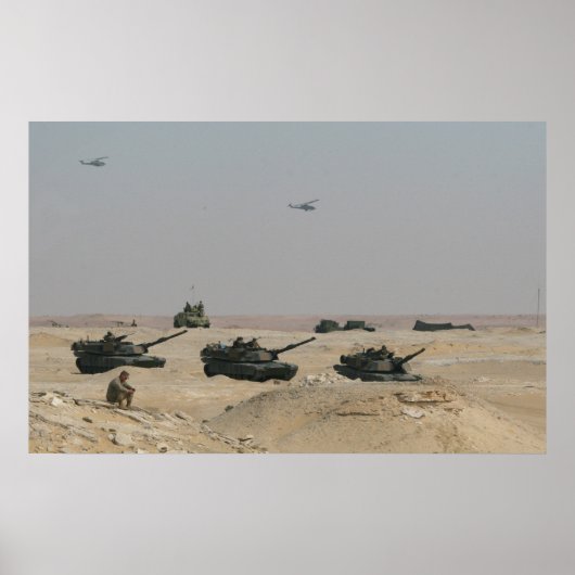 Poster Réservoirs M1-A1 Abrams (Devant)