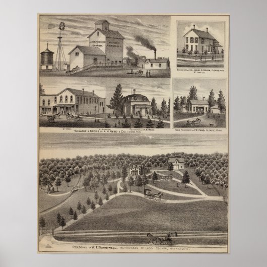 Poster Résidence à Hutchinson, Minnesota (Devant)