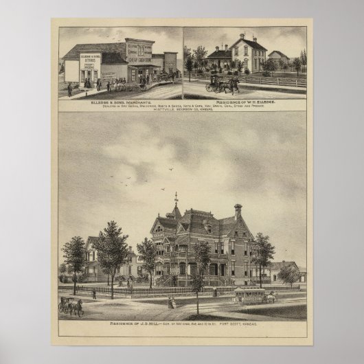 Poster Résidence de JD Hill, Kansas (Devant)