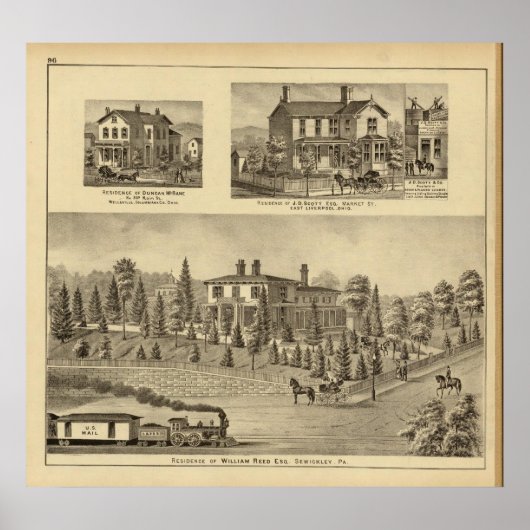 Poster Résidence de William Reed, Sewickley (Devant)