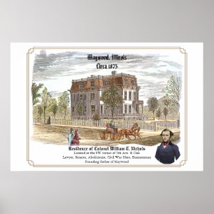 Poster Résidence du colonel W. T. Nichols