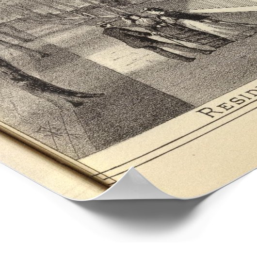 Poster Résidence du Dr TG Chattle, Long Branch (Coin)