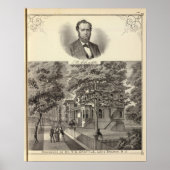 Poster Résidence du Dr TG Chattle, Long Branch (Devant)