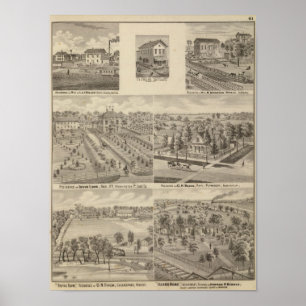 Poster Résidence et moulin de L & J Keller