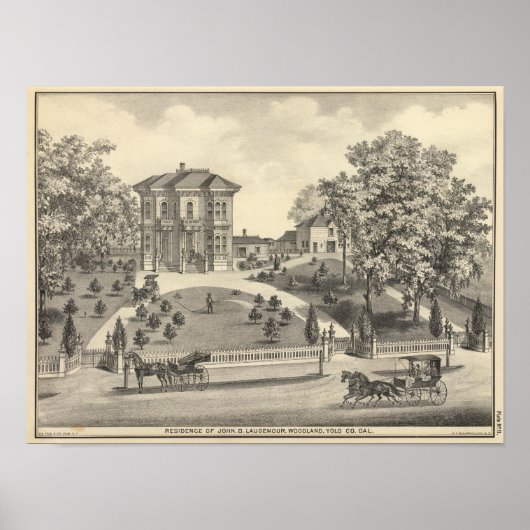 Poster Résidence Laugenour, Woodland (Devant)