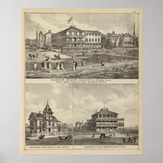 Poster Résidences de Haddon House et Kaighn et Gurney (Devant)