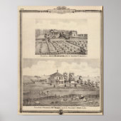 Poster Résidences et ferme de Warrington (Devant)