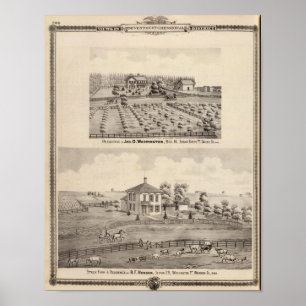 Poster Résidences et ferme de Warrington