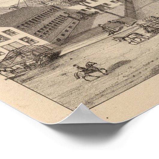 Poster Résidences et usines à Bennington (Coin)